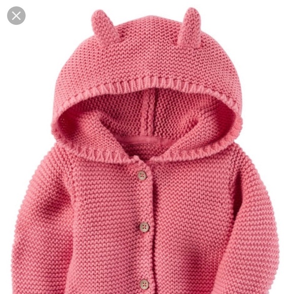 baby cardigan with ears
